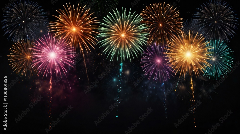 Fototapeta premium fireworks in the night sky