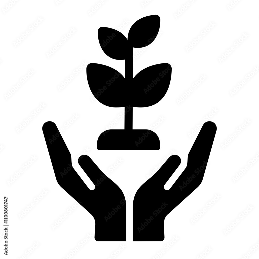 Fototapeta premium plant Solid icon
