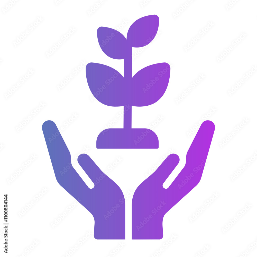 Obraz premium plant Gradient icon