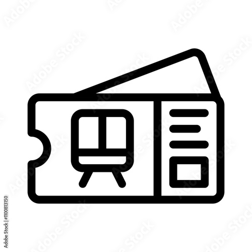 travel pass line icon