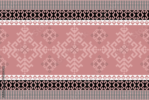 Art Abstract with Pixel Art Designs. Traditional Cross Stitch needlework. Geometric Ethnic Pattern, Embroidery, Textile Ornamental, Fabric, Hand Stitch Pattern, Cultural Stitching Pixel Art