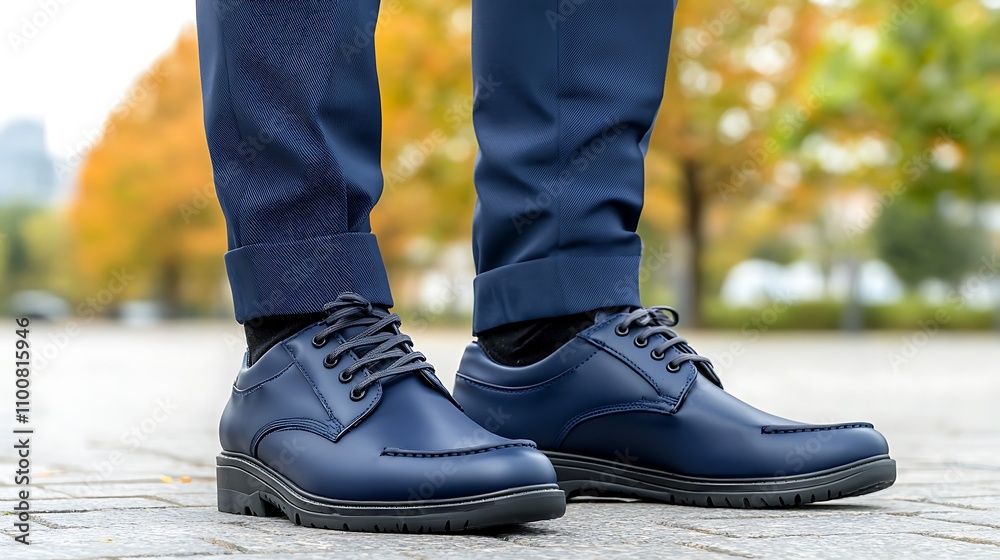 Stylish urban footwear professional business attire in fall street fashion photography Stylish urban footwear professional business attire in fall street fashion photography