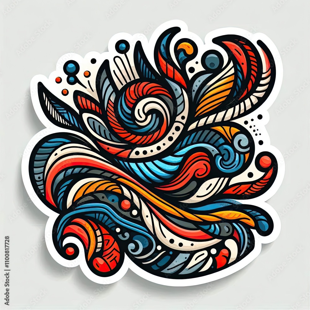 pattern icon drawing illustration sticker, ai pattern icon drawing illustration sticker, ai