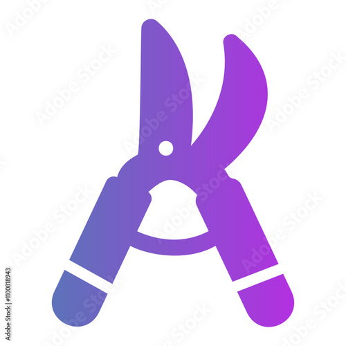 pruning shears Gradient icon