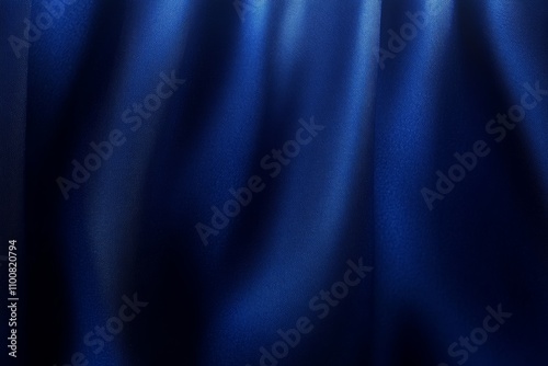 Deep Blue Silk Fabric Background with Elegant Texture and Gradient photo