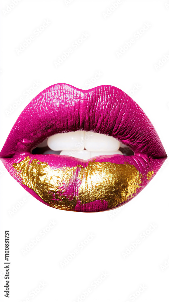 Paint drips from the lips, lip gloss dripping from sexy lips, liquid drops on beautiful model girl's mouth, creative abstract skin make-up. Beauty woman face makeup close up.
Paint drips from the lips, lip gloss dripping from sexy lips, liquid drops on beautiful model girl's mouth, creative abstract skin make-up. Beauty woman face makeup close up.