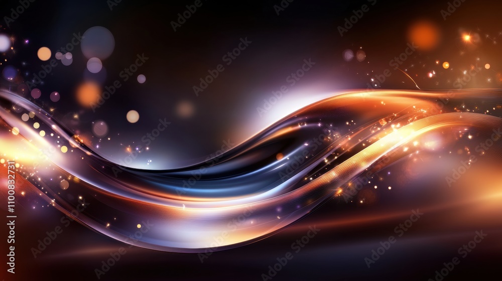 Obraz premium Liquid Light Abstract Wave 