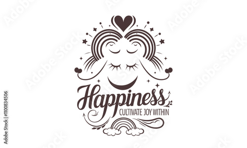 Wellness and Fitness vector Icon logos, Focusing on Strength, Balance, and Mindfulness