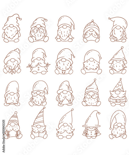 Old smurf icon set. Contains Icons like old witch smurf, girl witch smurf, sinterclas smurf and more
