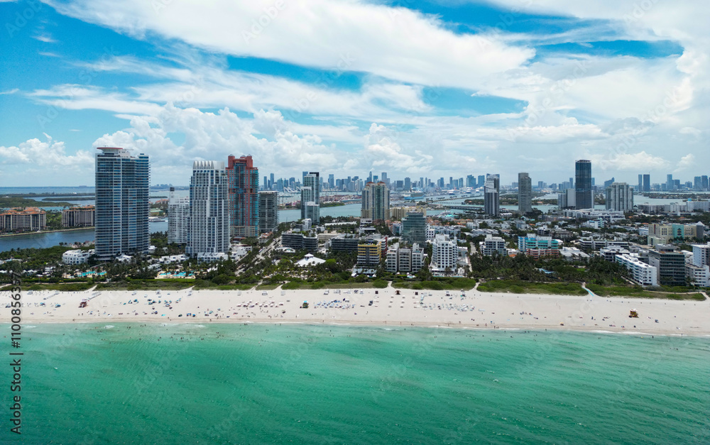 Aerial view of Miami Beach, South Beach. Florida. USA. Aerial view of Miami Beach, South Beach. Florida. USA.