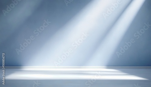 Light Blue Minimalist Background with Shadow and Smooth Texture for Modern Product Presentation