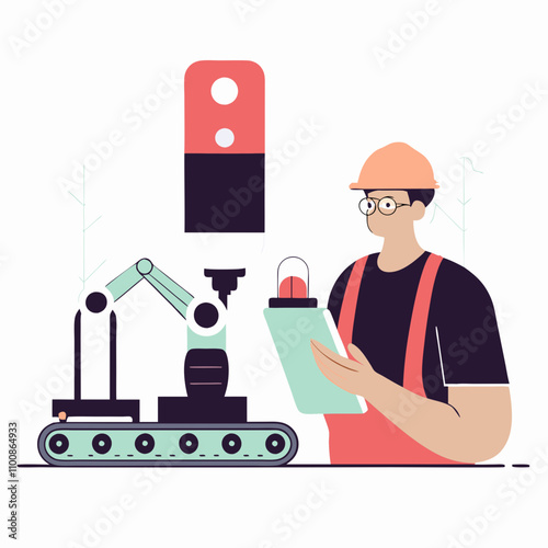 IoT Factory Roundish Flat