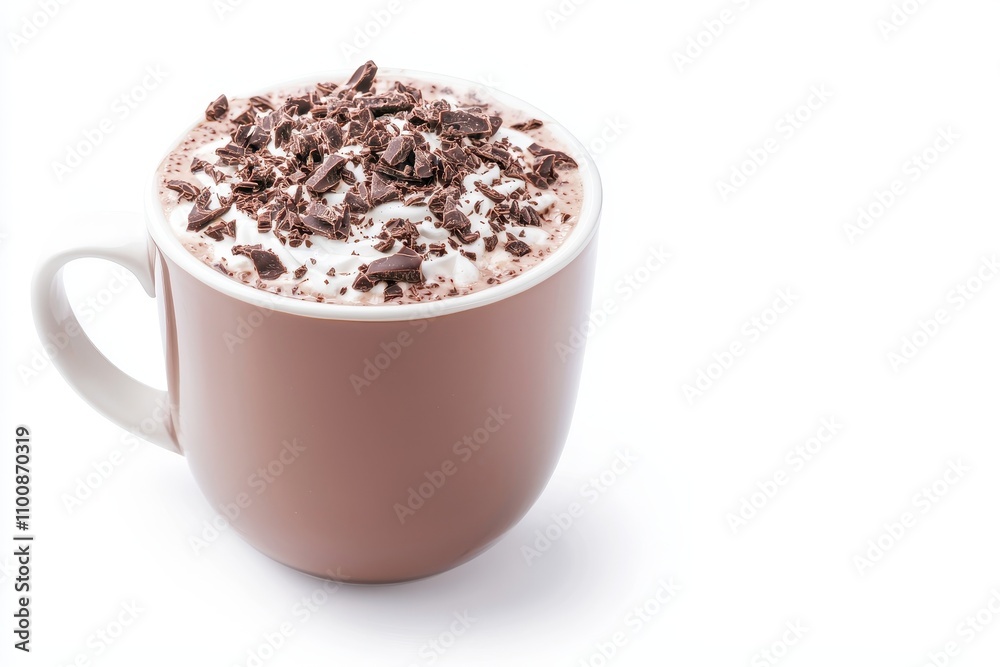 Mocha Coffee with Chocolate Drizzle in a Cup Mocha Coffee with Chocolate Drizzle in a Cup