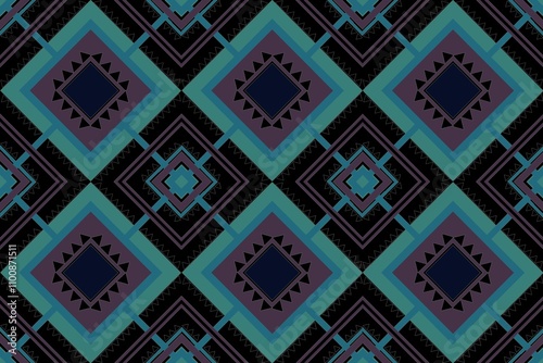 Ethnic seamless patterns with simple shapes. Tribal and ethnic fabrics. African, American, Mexican, Indian styles. Simple geometric pattern elements are best used in web design, textile printing.