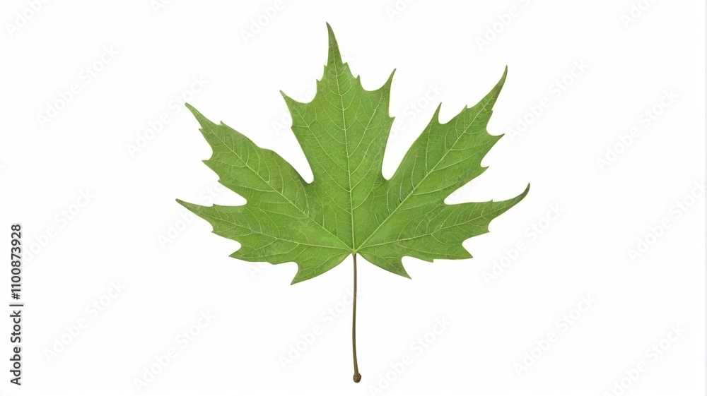 Fototapeta premium arafed leaf of a tree on a white background