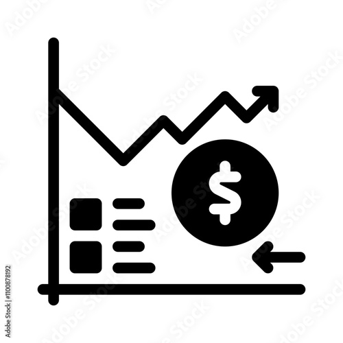 chart indicators glyph icon