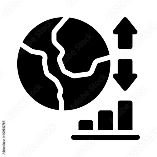 Investment Growth glyph icon