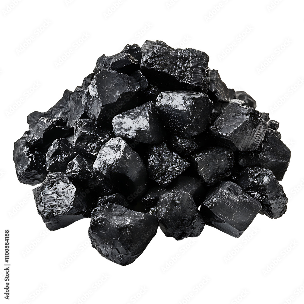 Fototapeta premium coal isolated on white