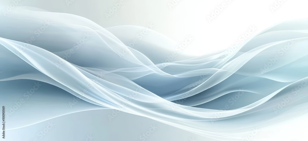 Naklejka premium Abstract Digital Waves Modern Background Minimalist Light Blue White Texture