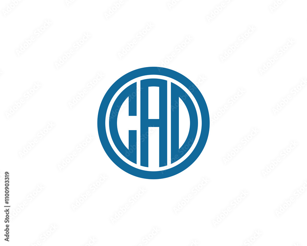 Fototapeta premium CAD logo design vector template. CAD
