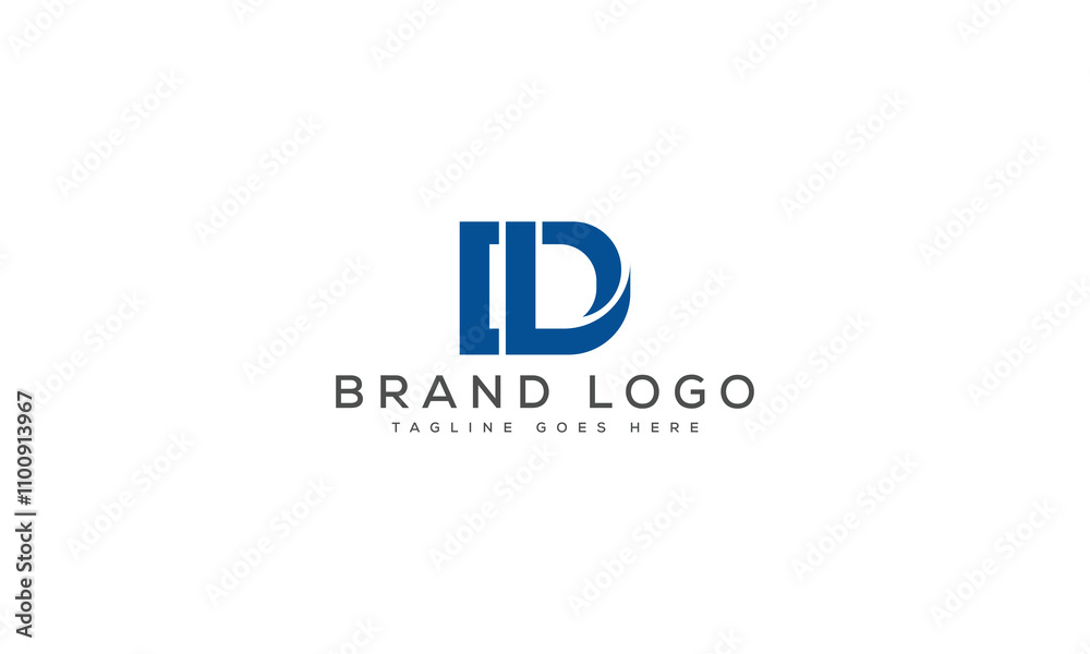 Obraz premium letter ID logo design vector template design for brand.