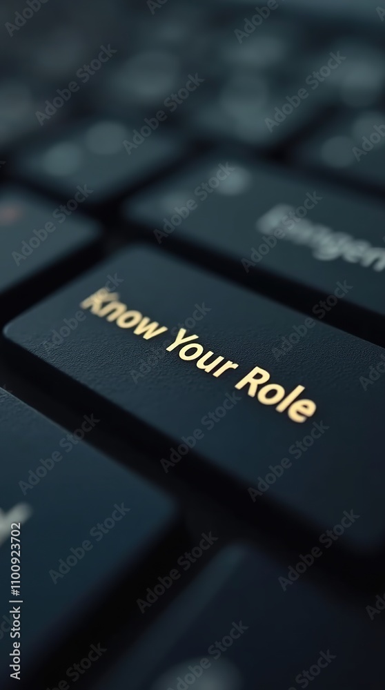 Know Your Role Key on Computer Keyboard for Motivation Know Your Role Key on Computer Keyboard for Motivation