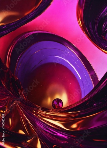 red and blue abstract