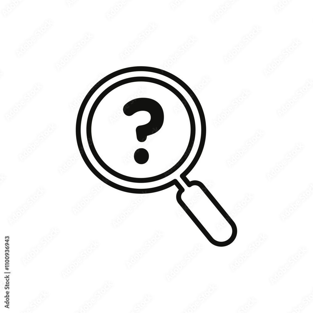 Curiosity icon Symbol mark in Outline style Curiosity icon Symbol mark in Outline style