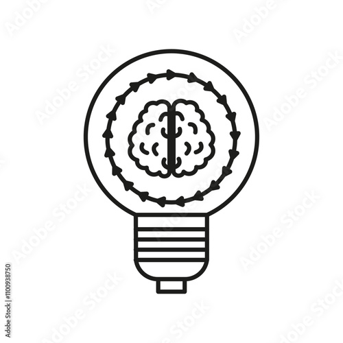 Innovation icon Symbol mark in Outline style