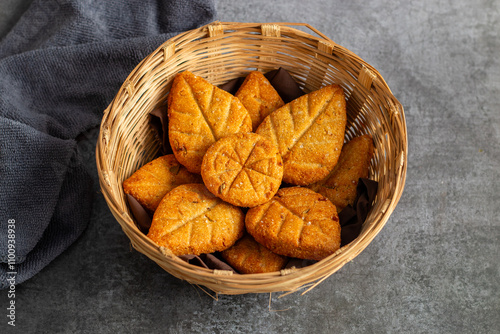 Thekua, a traditional sweet made of wheat flour, jaggery, and ghee, is a sacred offering for Chhath Puja in UP and Bihar. photo