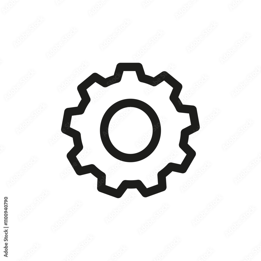 Obraz premium Settings icon Symbol mark in Outline style