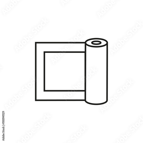 Sterile gauze icon Symbol mark in Outline style