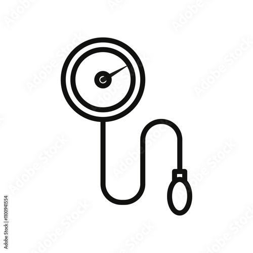 Tonometer icon Symbol mark in Outline style