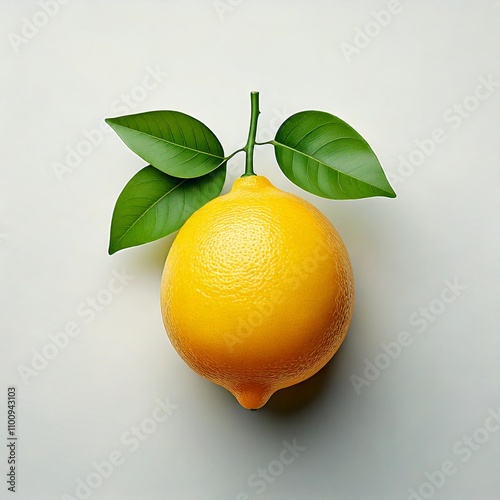  Minimalist lemon fruit logo with a modern and elegant design photo