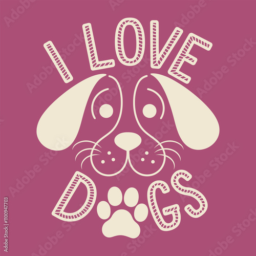 Playful Dog Graphic with 