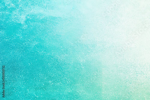 Abstract emerald green gradient background with glitter. Color gradient ombre blur. Festive christmas new year birthday.