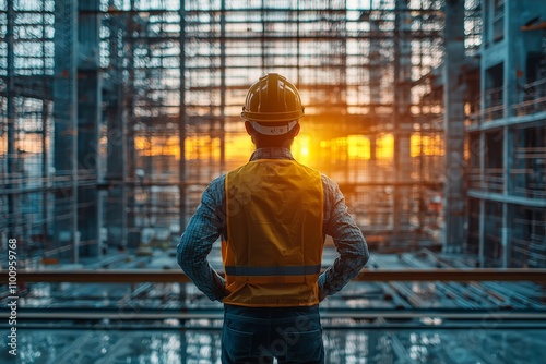 Engineer's Night Reflection: City Skyline