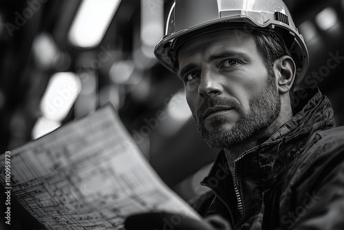 Lost in Calculations: Monochrome Portrait