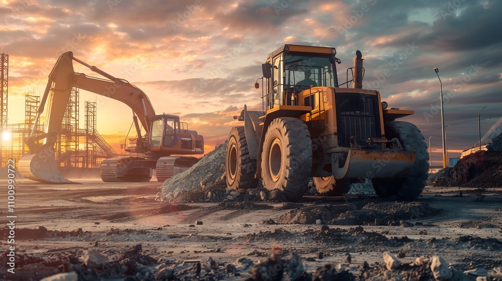 Obraz premium Transforming Rural Areas: Project Management in Industrial Development Zones