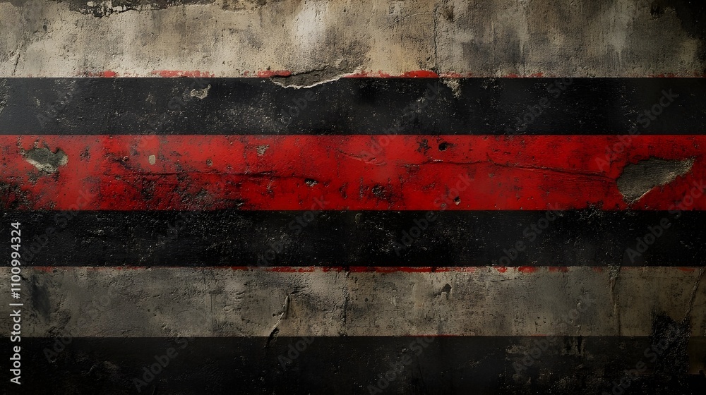Fototapeta premium Seamless Grunge Stripes in Bold Colors on Texture.