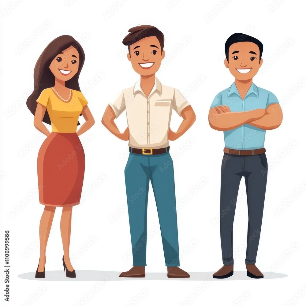 Obraz premium Happy Diverse Business Team Smiling Colleagues Teamwork Success Portrait