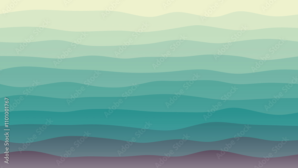 Obraz premium Ocean coloured wave patterned background with a flowing design