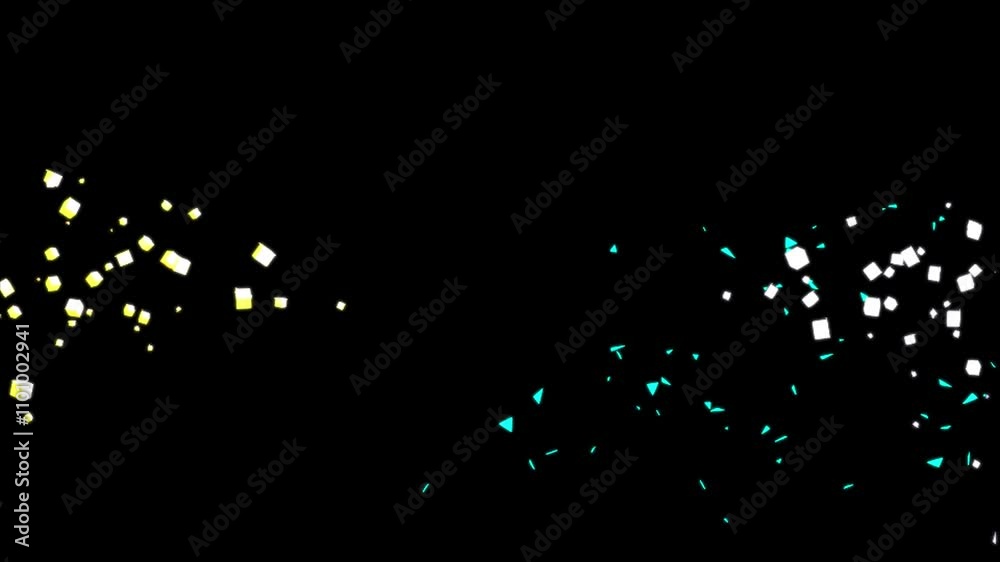 confetti celebration hd stock video