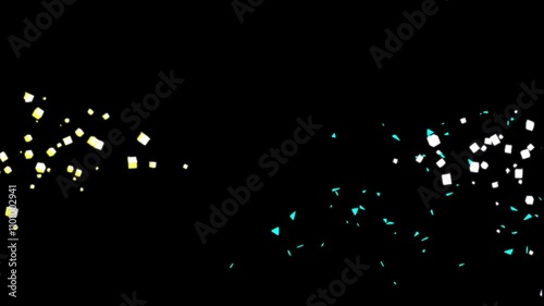 confetti celebration hd stock video