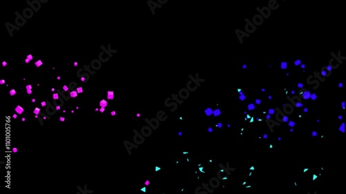 confetti celebration hd stock video