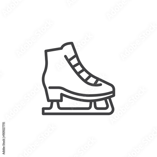 Ice Skates line icon
