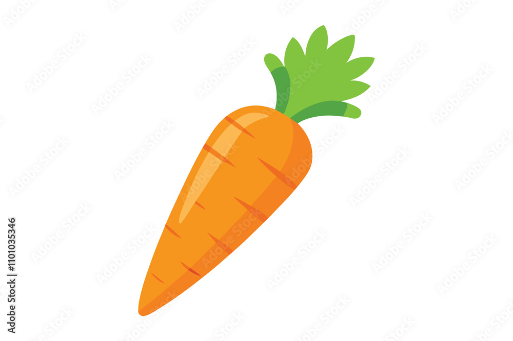 carrot vector illustration on white background carrot vector illustration on white background