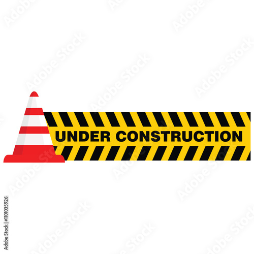 Under Construction, sign and board vector