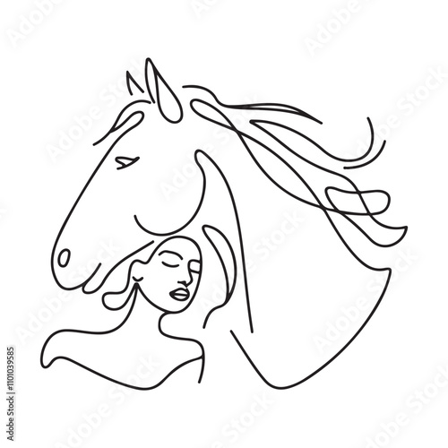 Silhouette of the girl and horse, Silhouette of the girl and horse, girl and horse silhouette, horse and girl art, equestrian silhouette, girl riding horse silhouette, horse lover design