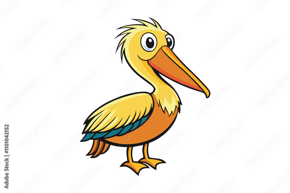 Fototapeta premium illustration of a pelican